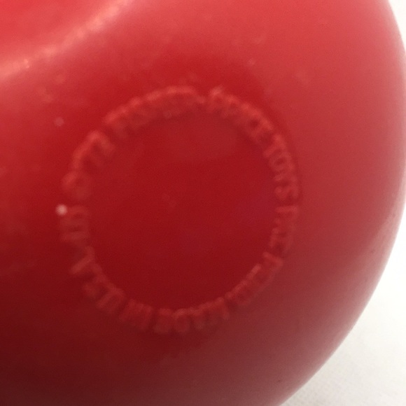 Vintage Fisher Price Happy Apple Roly Poly Infant Baby Chime Toy Big Apple - Picture 4 of 7